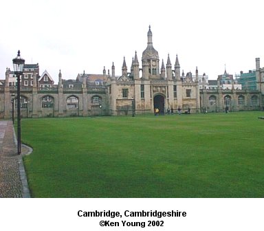 Cambridge, Cambridgeshire, England. There are no links to or from this image. &copy;2002 - Ken Young