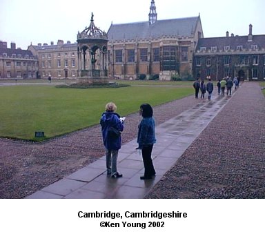 Cambridge, Cambridgeshire, England. There are no links to or from this image. &copy;2002 - Ken Young