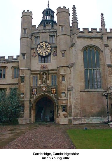 Cambridge, Cambridgeshire, England. There are no links to or from this image. &copy;2002 - Ken Young