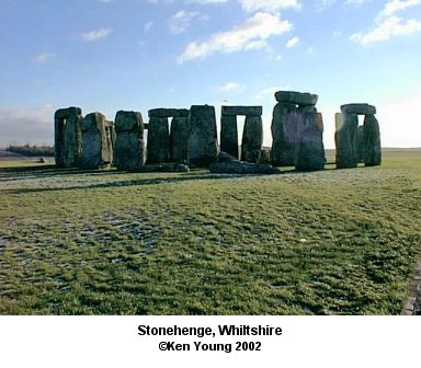 Stonehenge, Whiltshire, England. There are no links to or from this image. &copy;2002 - Ken Young