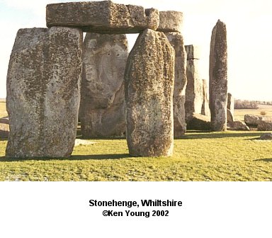 Stonehenge, Whiltshire, England. There are no links to or from this image. &copy;2002 - Ken Young
