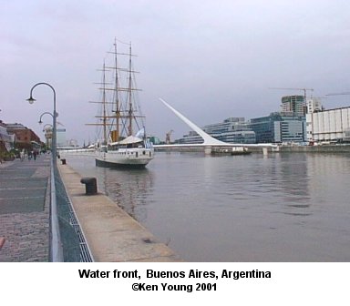 Water front views, Buenos Aires, Argentina. There are no links to or from this image. &copy;2001 - Ken Young