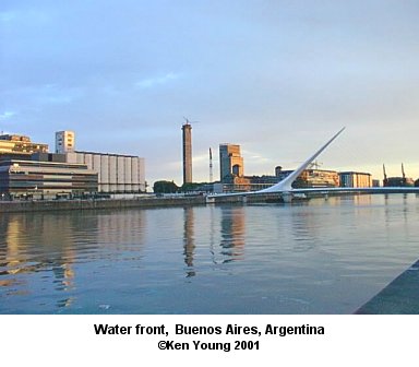 Water front views, Buenos Aires, Argentina. There are no links to or from this image. &copy;2001 - Ken Young